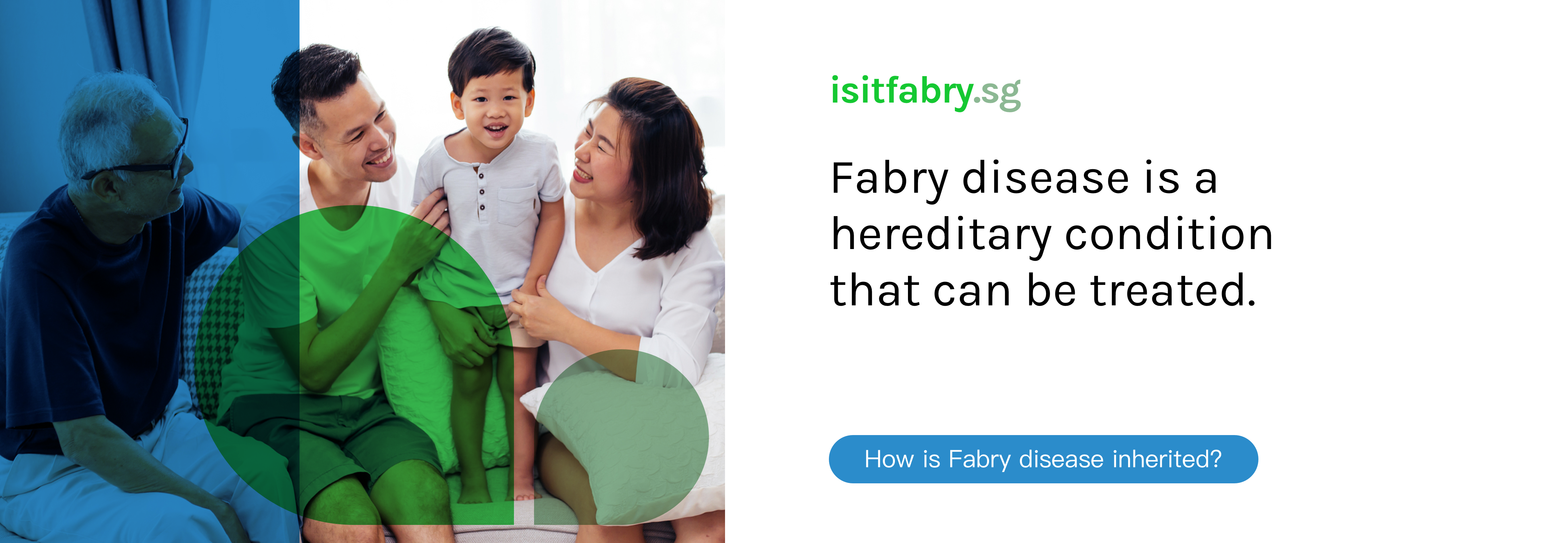 Fabry disease is a hereditary condition that can be treated. Learn more about how Fabry disease is inherited.